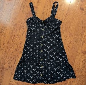 Like New XS American Eagle AEO navy/black floral dress